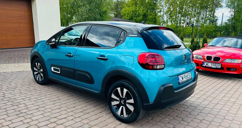 Citroen C3 cena 61900 przebieg: 11535, rok produkcji 2023 z Włocławek małe 742